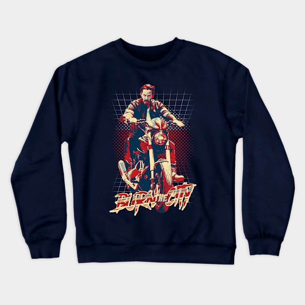 keanu ride pop art Crewneck Sweatshirt by willitone